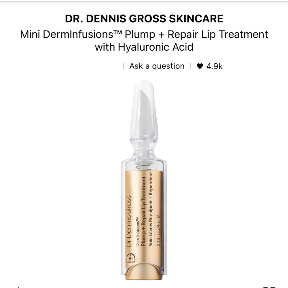 Dr. Dennis Gross Mini DermInfusion Plump + Repair Lip Treatment+ Hyaluro…